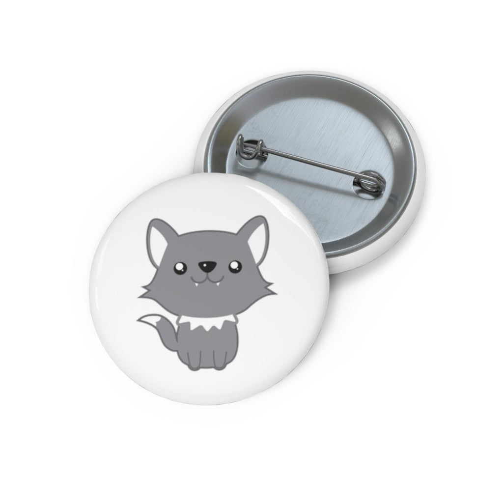 Pin Button - 1.25-inch - Monsters - Wolf Pup - Imaginary Adventures