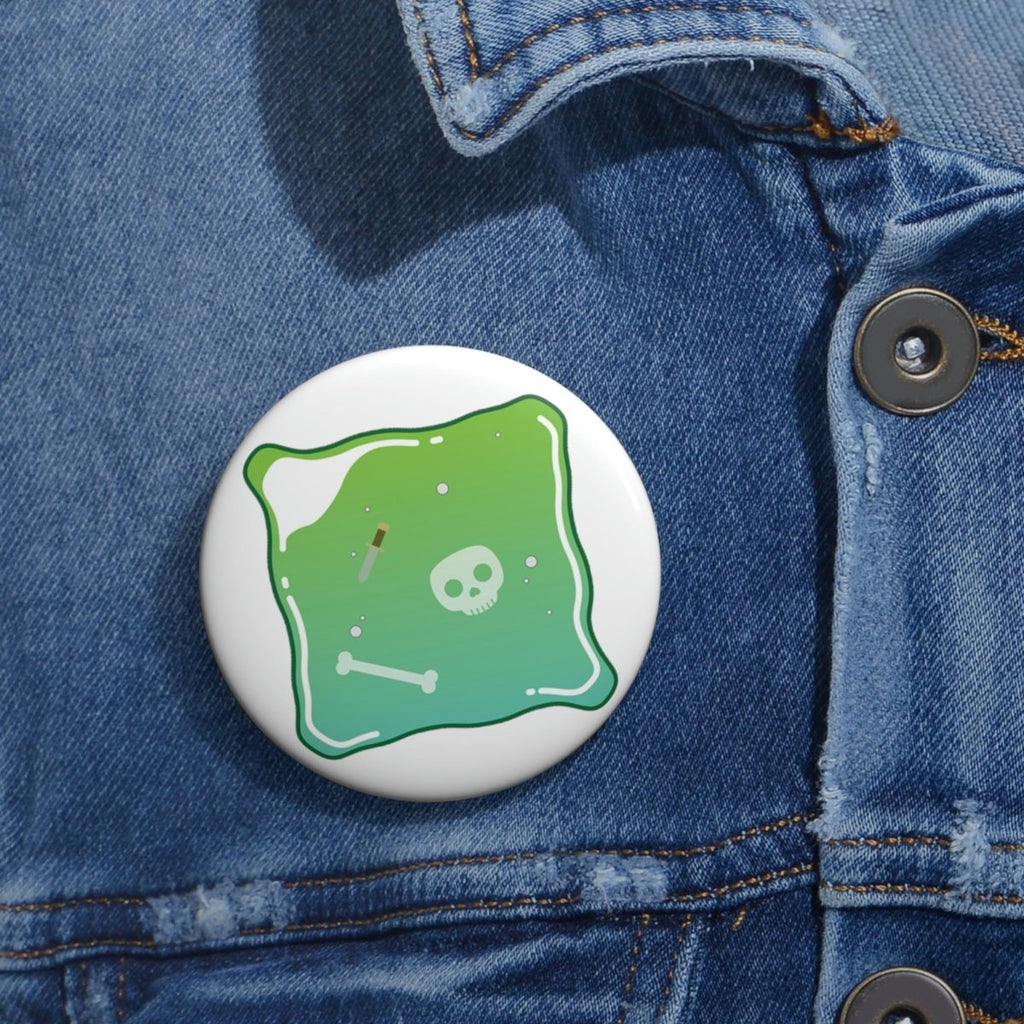 Pin Button - 2.25-inch - Monsters - Gelatinous Cube - Imaginary Adventures