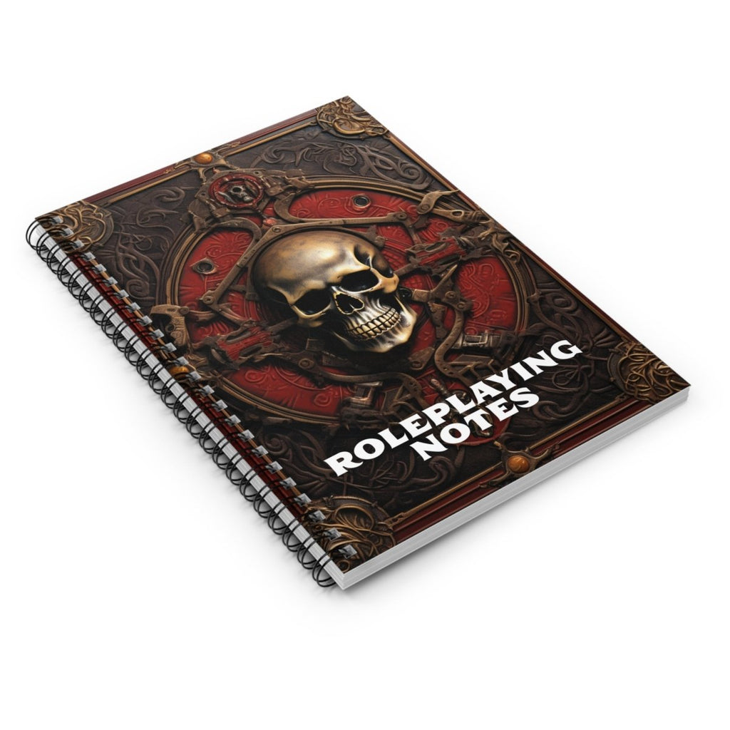 Spiral Roleplaying Notebook - Skull - PRINT ON DEMAND - Imaginary Adventures