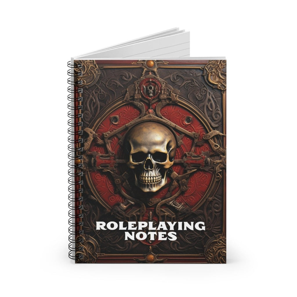 Spiral Roleplaying Notebook - Skull - PRINT ON DEMAND - Imaginary Adventures