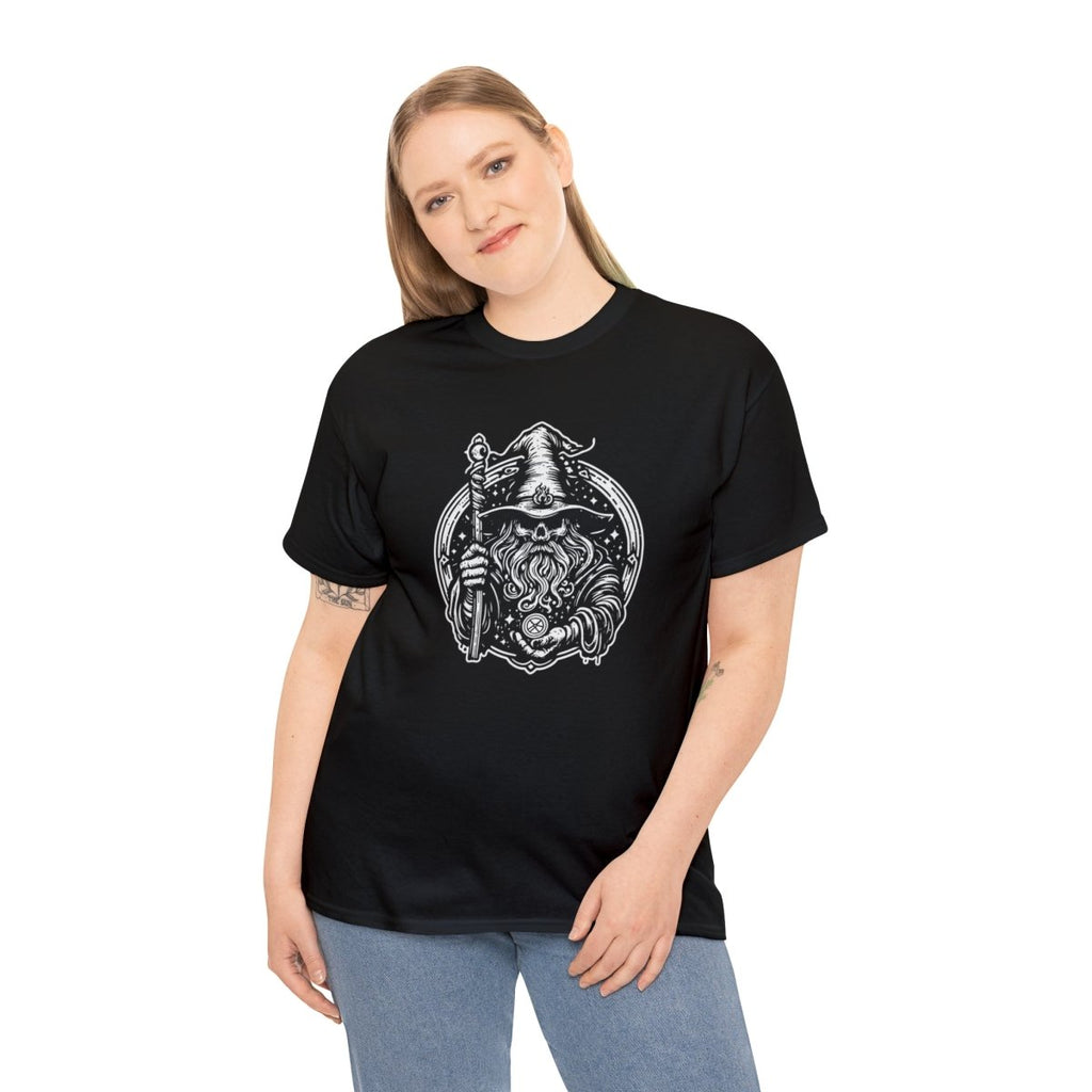 Unisex Heavy Cotton Tee - A Wizard Is Sometimes Too Late - Imaginary Adventures