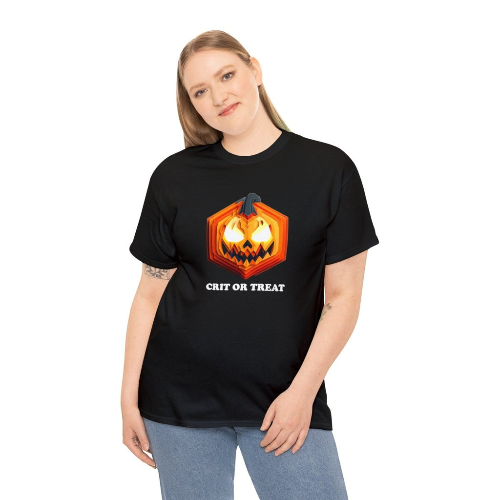 Unisex Heavy Cotton Tee - Crit Or Treat '23 - Imaginary Adventures