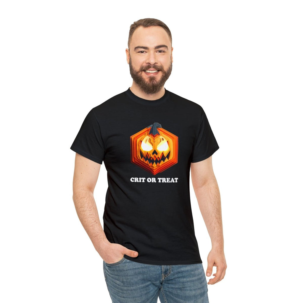 Unisex Heavy Cotton Tee - Crit Or Treat '23 - Imaginary Adventures