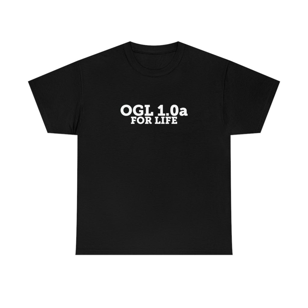 Unisex Heavy Cotton Tee - Dice - OGL 1.0a For Life - Imaginary Adventures